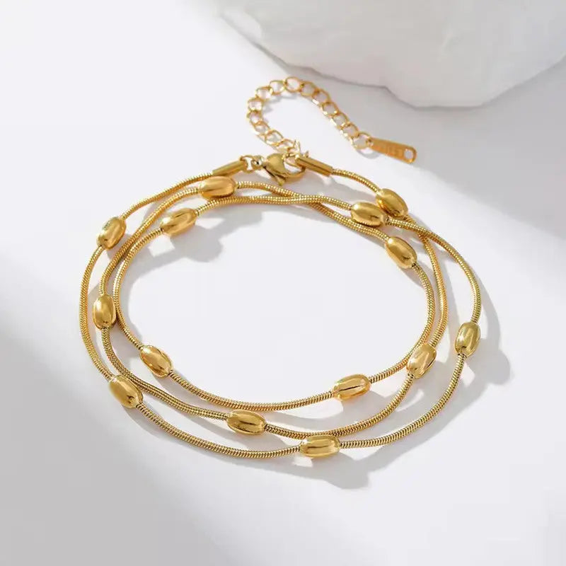 Anti-Tarnish Gold-Plated Necklace Bracelet Combo | 3-Month Warranty Vavya