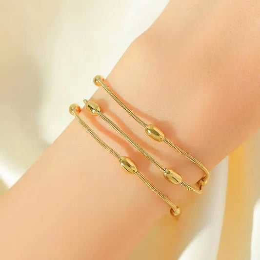 Anti-Tarnish Gold-Plated Necklace Bracelet Combo | 3-Month Warranty Vavya