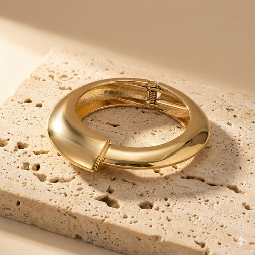 Premium  Dual  Broad Anti-Tarnish Open Bracelet for Women Vavya