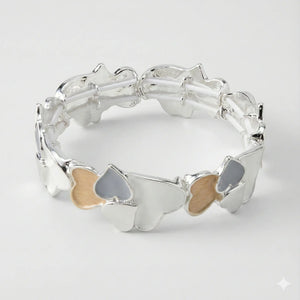 Moonkiss Heart Luxe Cuff Strechable Braclet For Women
