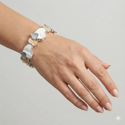 Moonkiss Heart Luxe Cuff Strechable Braclet For Women Vavya