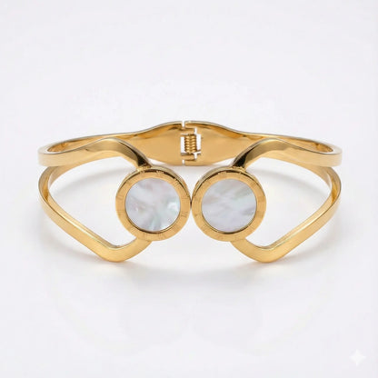 Luxe Mother-of-Pearl Roman Bracelet