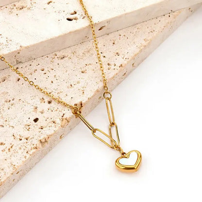 Minimalist Heart Charm Pendant | Gold-Plated Anti-Tarnish Jewelry Vavya