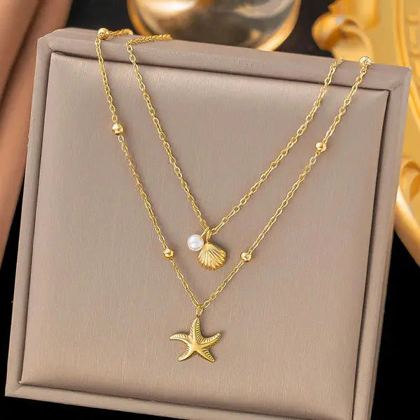 Women’s Star Charm Necklace | Gold-Plated & Anti-Tarnish Stainless Steel Vavya