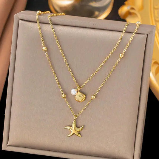 Women’s Star Charm Necklace | Gold-Plated & Anti-Tarnish Stainless Steel Vavya