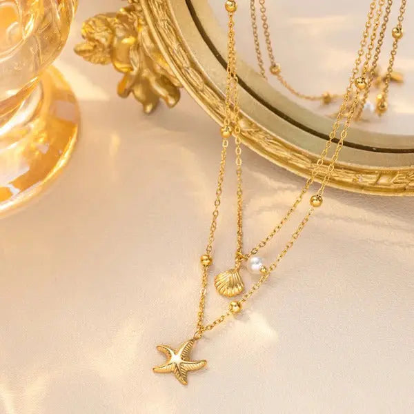Women’s Star Charm Necklace | Gold-Plated & Anti-Tarnish Stainless Steel Vavya