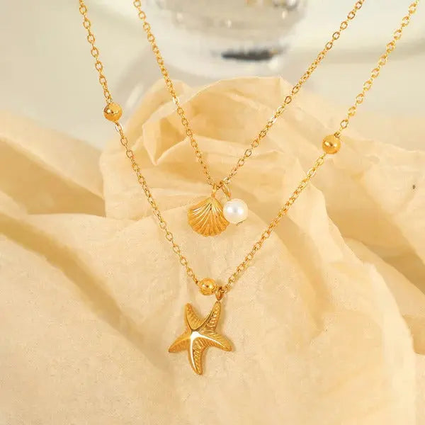 Women’s Star Charm Necklace | Gold-Plated & Anti-Tarnish Stainless Steel Vavya