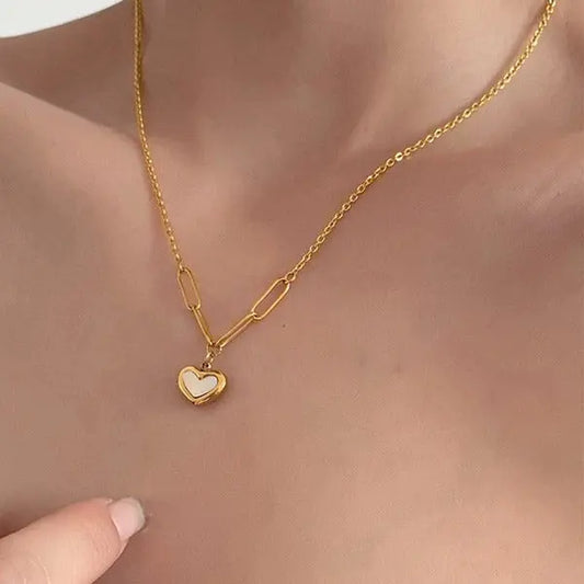 Minimalist Heart Charm Pendant | Gold-Plated Anti-Tarnish Jewelry Vavya